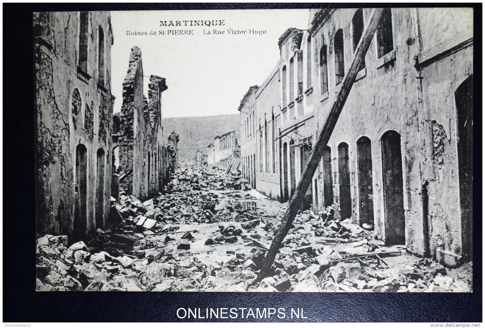 Martinique:  L'eruption De 8 Mai 1902 Du Volcan De Montagne Peleé 7 Carte - Altri & Non Classificati