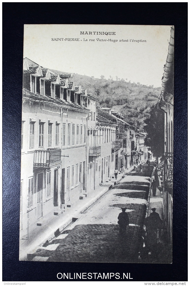 Martinique:  L'eruption de 8 mai 1902 du volcan de montagne Peleé 7 carte