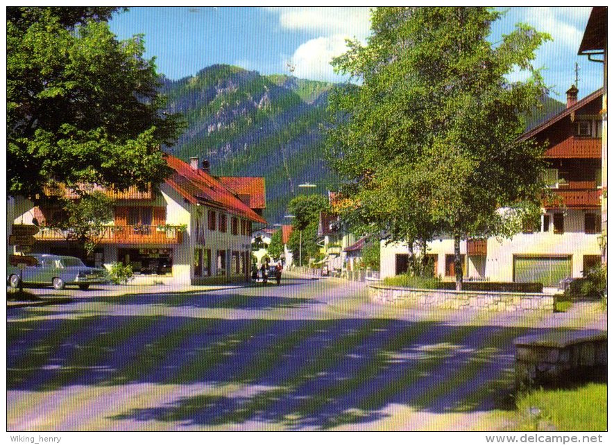 Lenggries - Bahnhofstraße Mit Blick Zum Brauneck - Lenggries