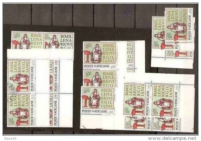 1981 Vaticano Vatican VIRGILIO  VIRGIL 10 Serie Di 2v.: 8 MNH**+2 Usate USED With Gum - Altri & Non Classificati