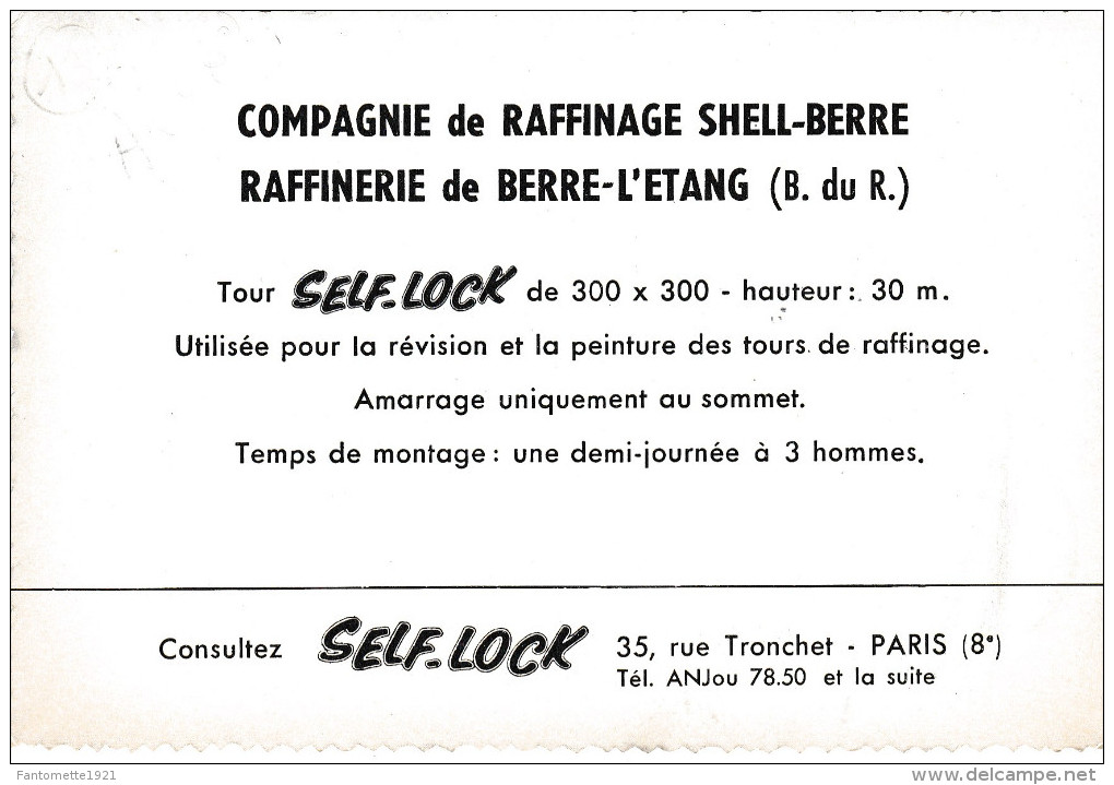 BERRE L'ETANG /TOUR SELF-LOCK LA RAFFINERIE (dil247) - Sonstige & Ohne Zuordnung