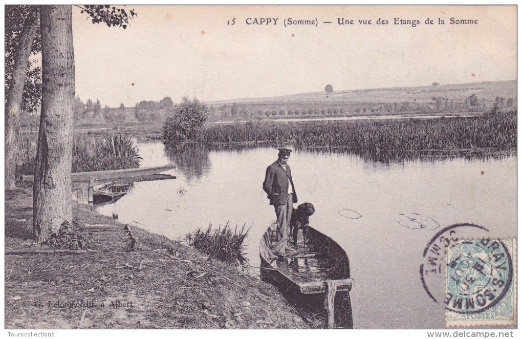 CPA 80 @ CAPPY Près BRAY Sur SOMME @ Une Vue Des Etangs De La Somme En 1905 - Autres & Non Classés