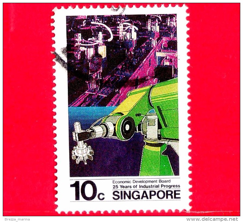 SINGAPORE - Usato - 1986 - 25° Anniversario Del Comitato Di Sviluppo Economico - Automation - 10 - Singapore (1959-...)