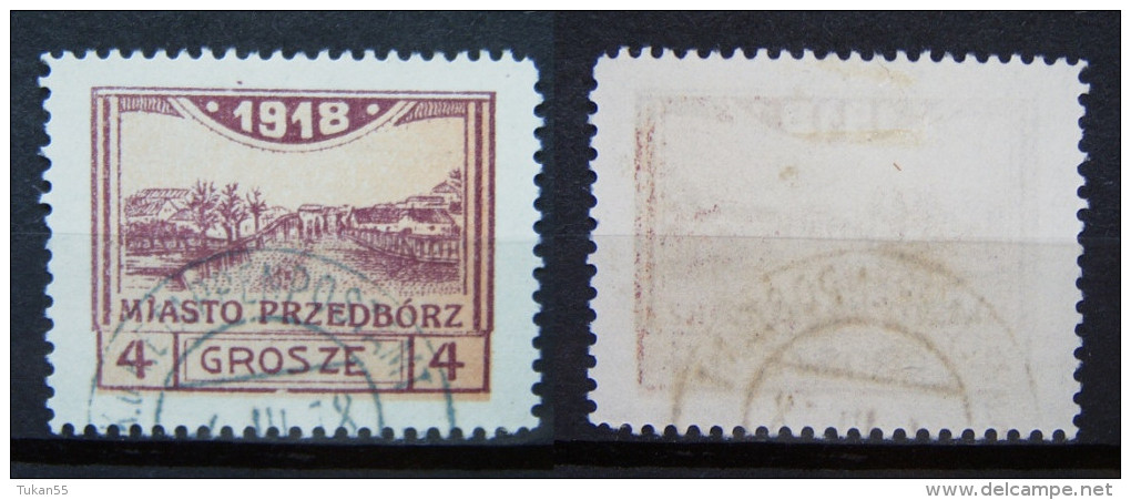 Polen Lokale Post Stadt Przedborz 1918 Mi.Nr.8  Gestempelt     (H171) - Usados