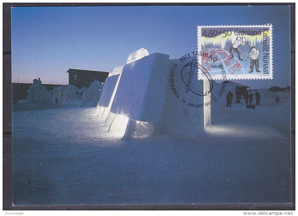 Greenland 1997 Katuaq, Greenland Cultural Centre 1v Maxicard  (F5327) - Cartes-Maximum (CM)