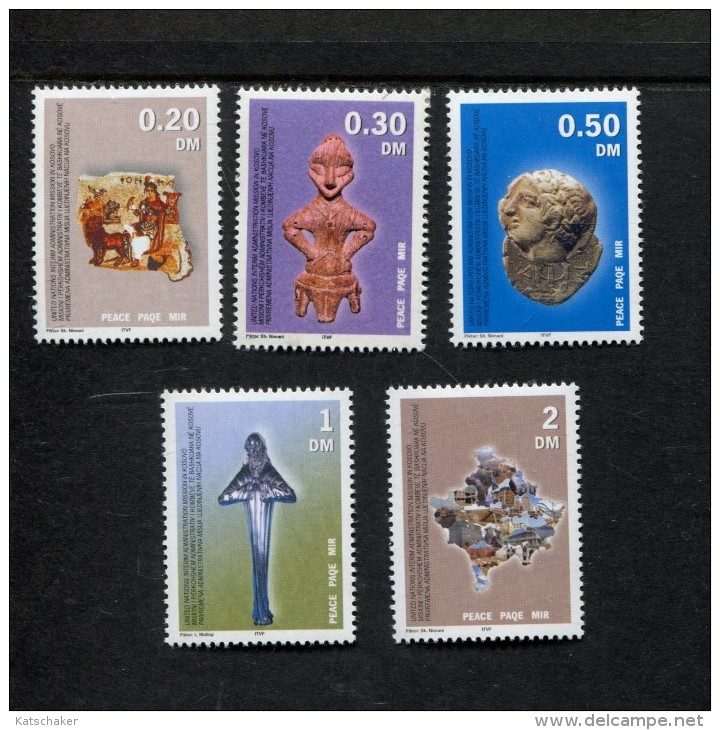 VERENIGDE NATIES KOSOVO *** MNH YVERT  1 2 3 4 5 PAIX AU KOSOVO - Unused Stamps