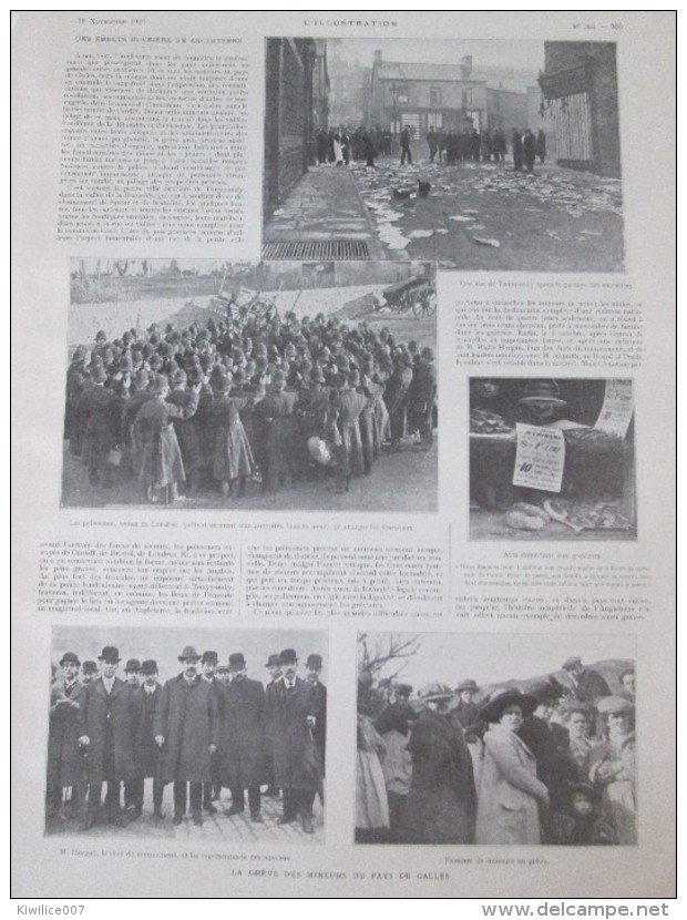 1910 Une émeute Riot  In England   Tonypandy Street  PAYS DE GALLES WALES Rhondda - Glamorgan