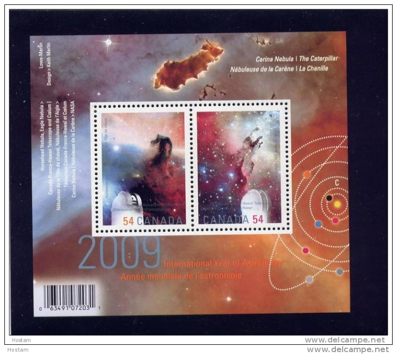 Canada, 2009, # 2323 ,  S/S: International Year Of Astronomy  MNH - Blocchi & Foglietti