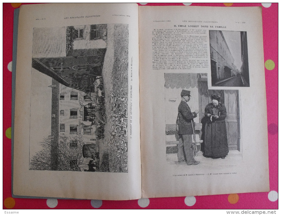 Les Nouvelles Illustrées N° 15 De 1902. Expulsion Soeurs Bretagne Montelimar Loubet Phares Shah Perse Vélo - Otros & Sin Clasificación