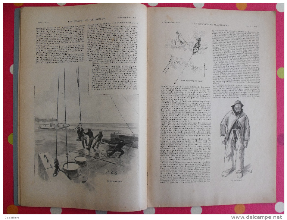 les nouvelles illustrées n° 15 de 1902. expulsion soeurs bretagne montelimar loubet phares shah perse vélo