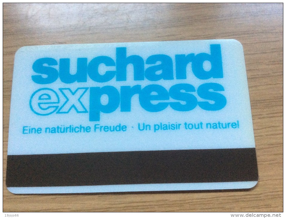 Selecta - Credit Card System - Suchard Express - Very Old Magnetic Card - Sample / Test Card - Autres & Non Classés