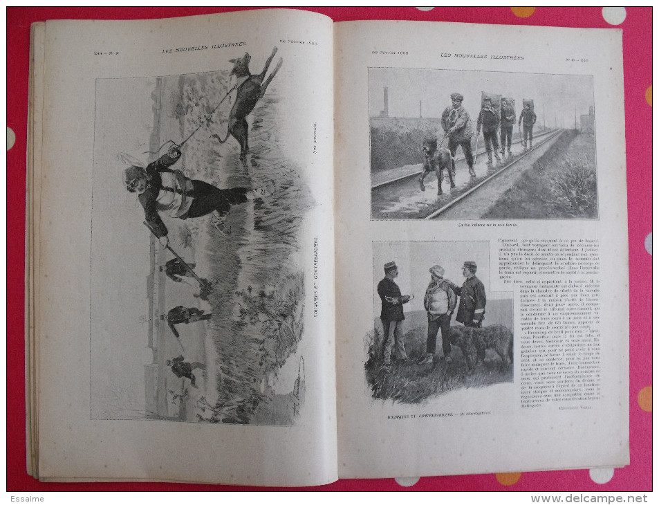 les nouvelles illustrées n° 40 de 1903. macédoine décapités atrocités turques métro trappistes boxe française hongrie