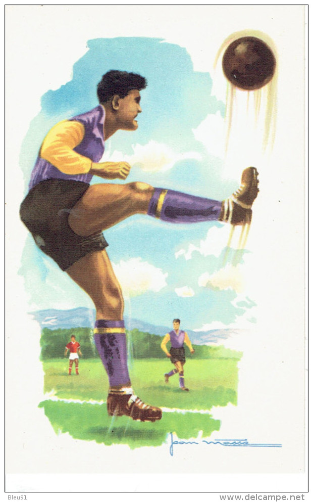 FOOTBALL SERIE 6 CARTES JEAN MASSA - Fútbol