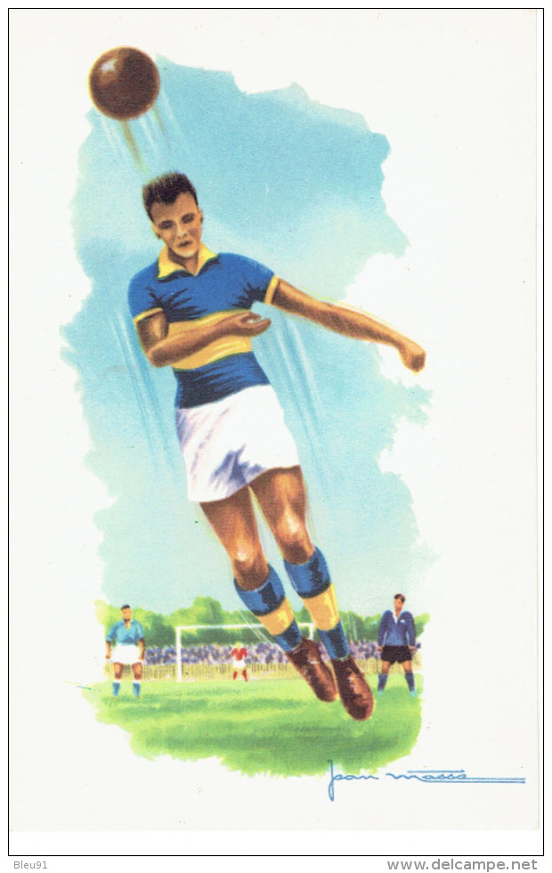 FOOTBALL SERIE 6 CARTES JEAN MASSA - Football