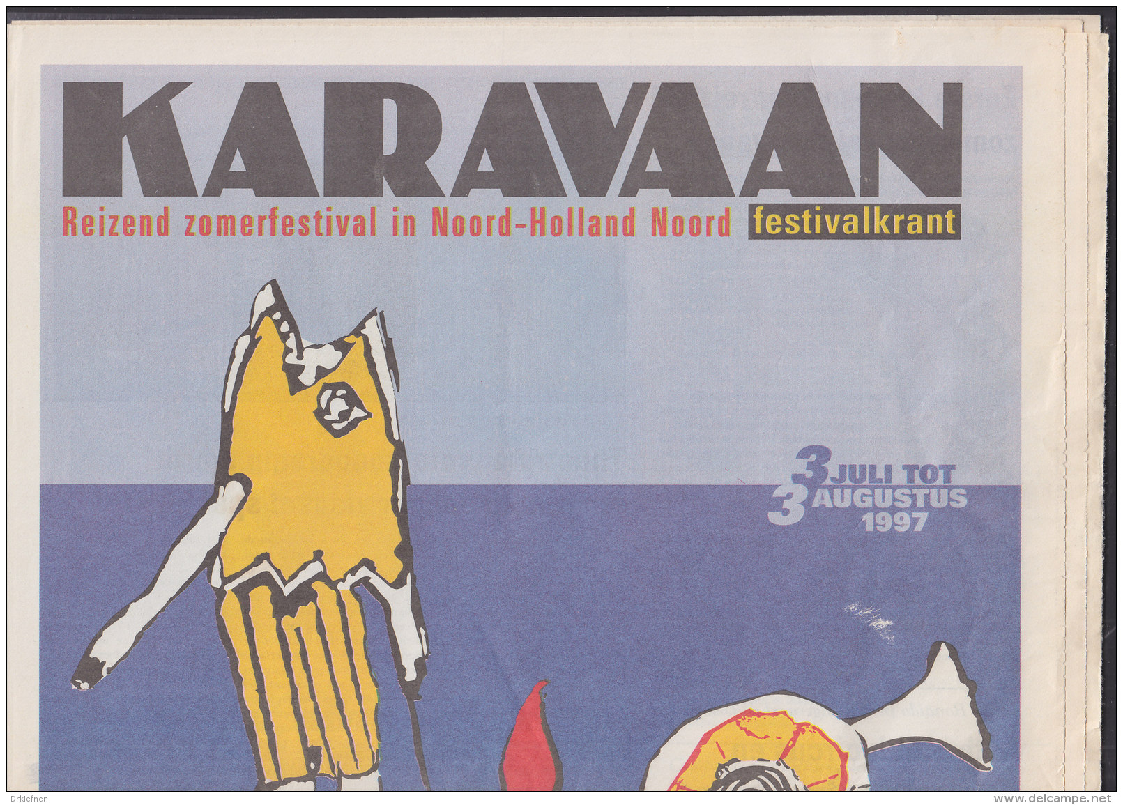 KARAVAAN, Festivalzeitung Des Zomerfestival In Nord-Holland Nord 1997 - Voyage & Divertissement