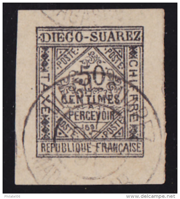 DIEGO-SUAREZ  TAXE 2  SUPERBE    SIGNE PASCAL SCHELLER  COTE: 125 EUROS - Used Stamps
