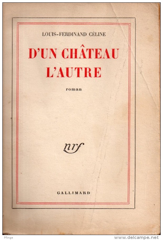 D'un Château L'autre Par Louis-Ferdinand Céline - Autres & Non Classés