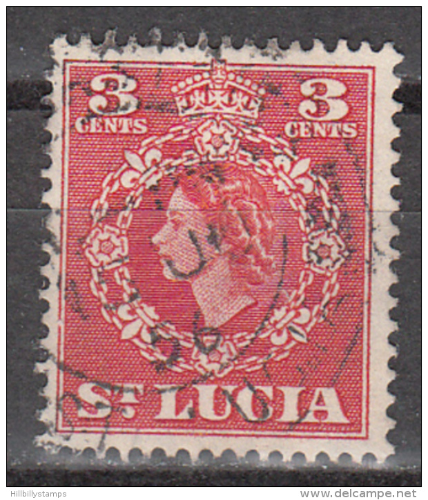 St Lucia    Scott No.  159   Used    Year  1953 - Ste Lucie (...-1978)