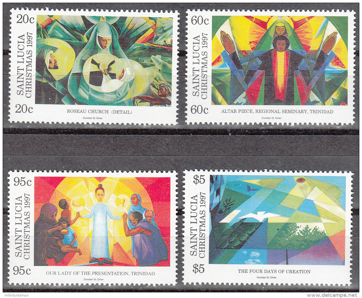 St Lucia    Scott No.  1080-83    Mnh   Year  1997 - Ste Lucie (...-1978)