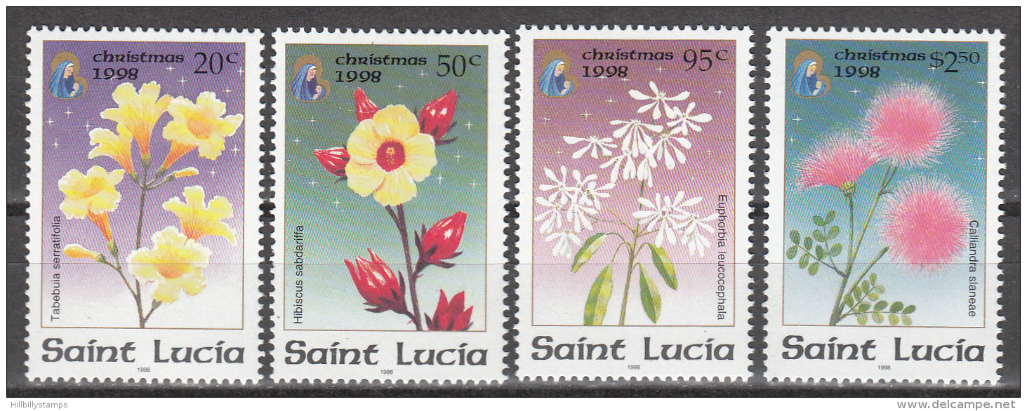 St Lucia    Scott No.  1095-98    Mnh   Year  1998 - Ste Lucie (...-1978)