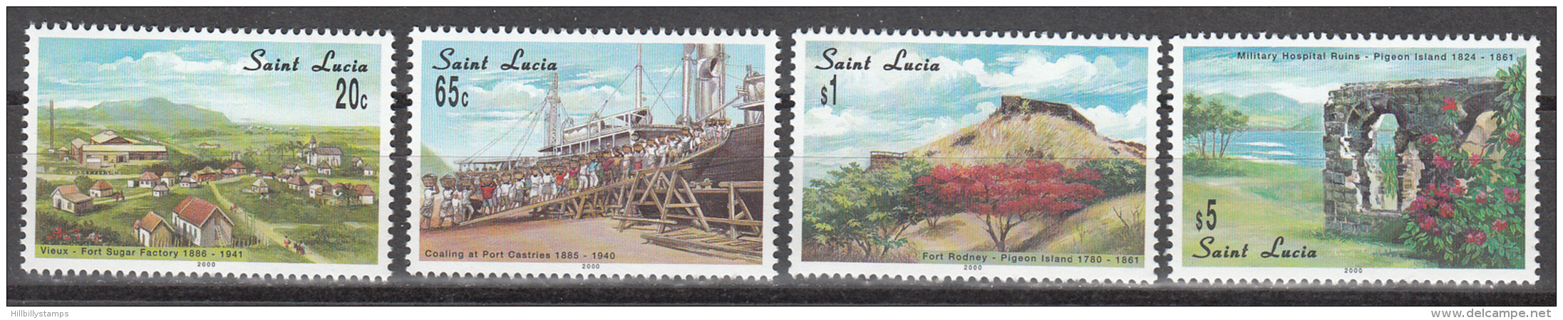 St Lucia    Scott No.  1117-20    Mnh   Year  2000 - Ste Lucie (...-1978)