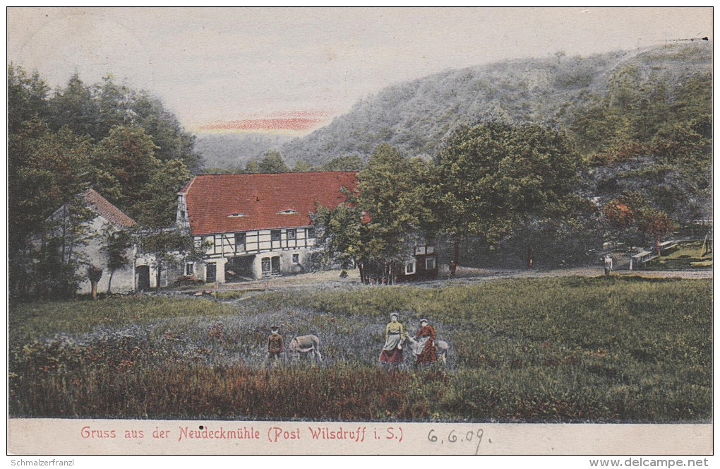 AK Gruss Neudeckmühle Post Stempel Wilsdruff Bei Meissen Klipphausen Röhrsdorf Weistropp Cossebaude Hühndorf Dresden - Herzogswalde