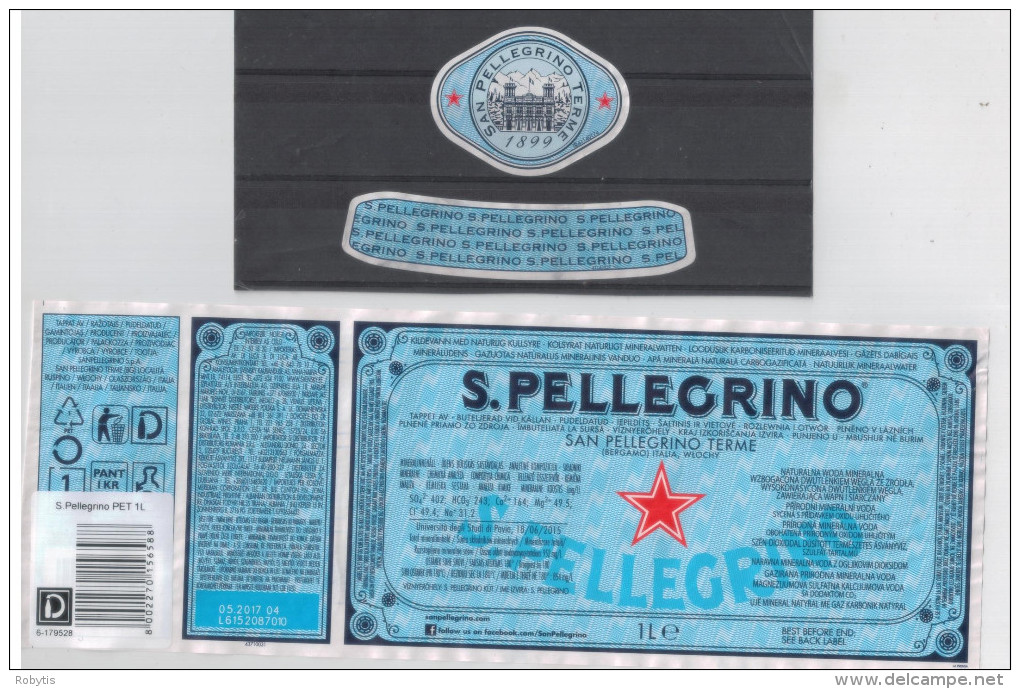 SAN PELLEGRINO TERME  Mineral Water Label From Italia - Other & Unclassified