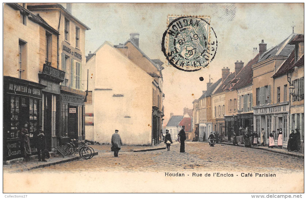 78-HOUDAN- RUE DE L'ENCLOS- CAFE PARISIEN - Houdan