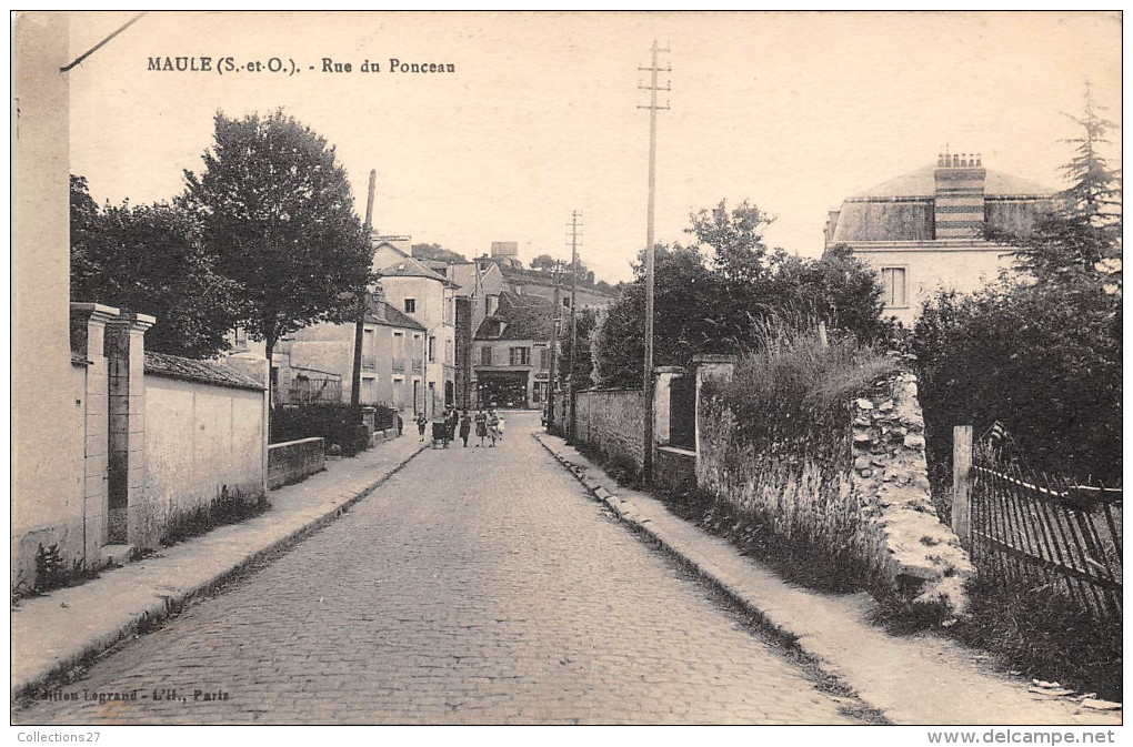 78-MAULE- RUE DU PONCEAU - Maule