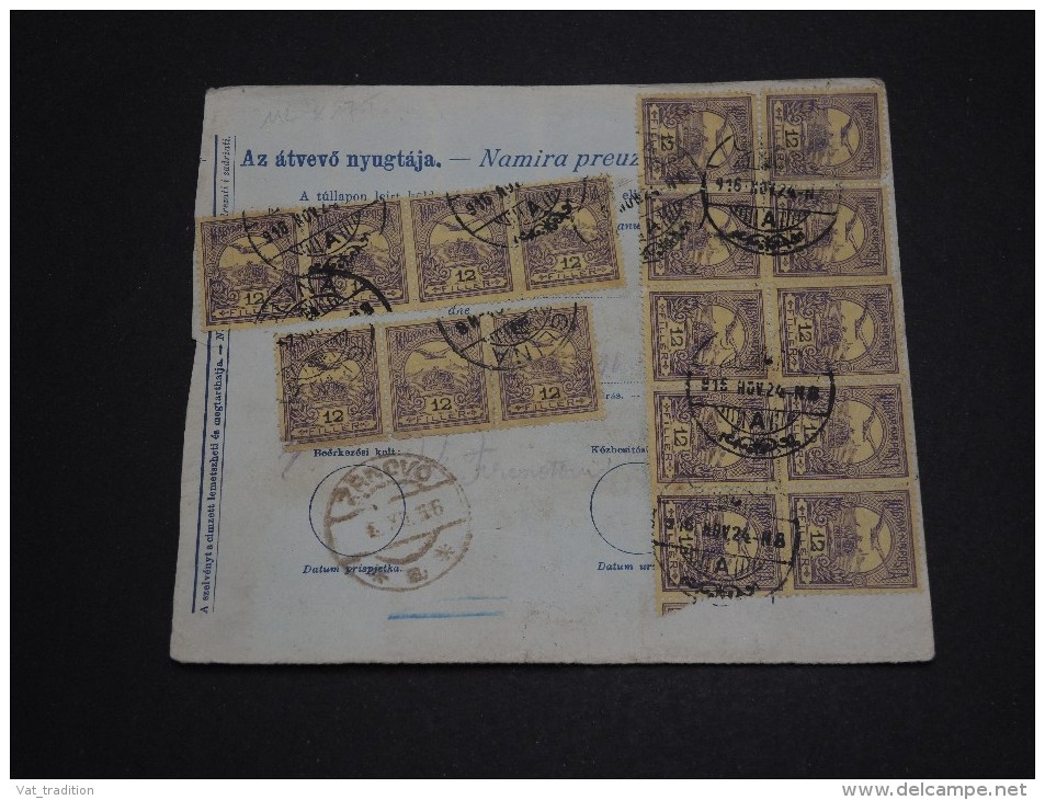 HONGRIE - Colis Postal En 1924 Affranchissement  Plaisant - A Voir - L 768 - Paketmarken