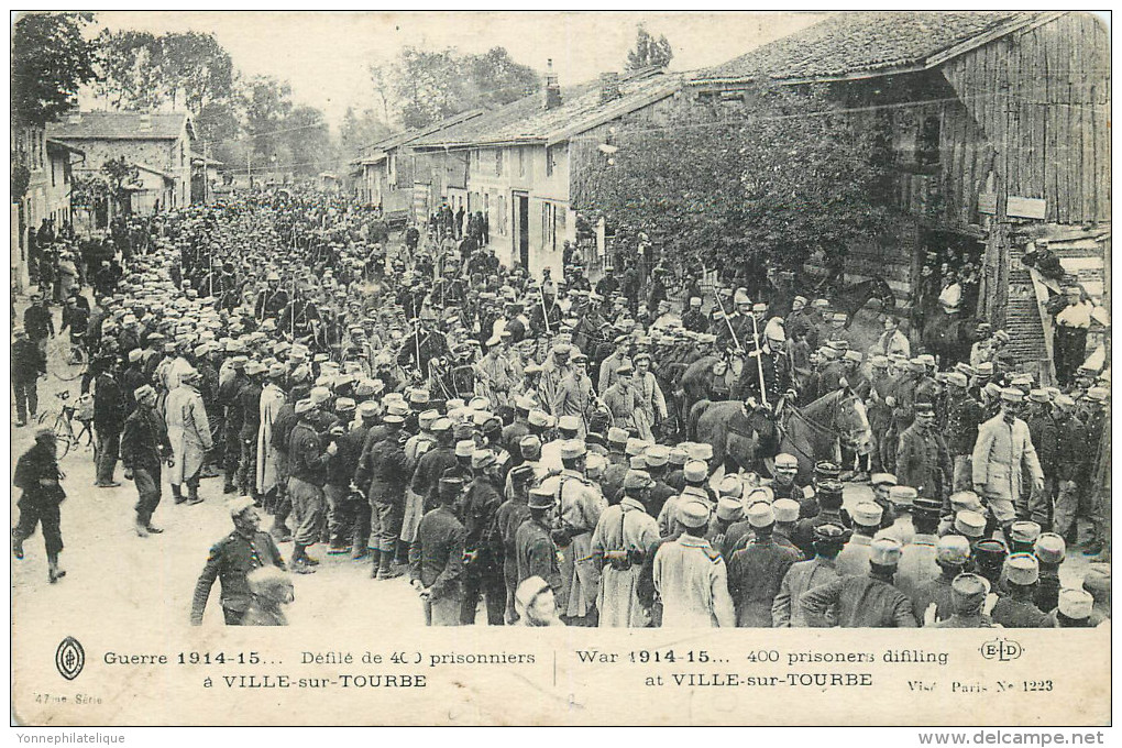 51 - MARNE - Ville Sur Tourbe - Défilé De Prisonniers - Guerre 1914-1915 - - Ville-sur-Tourbe