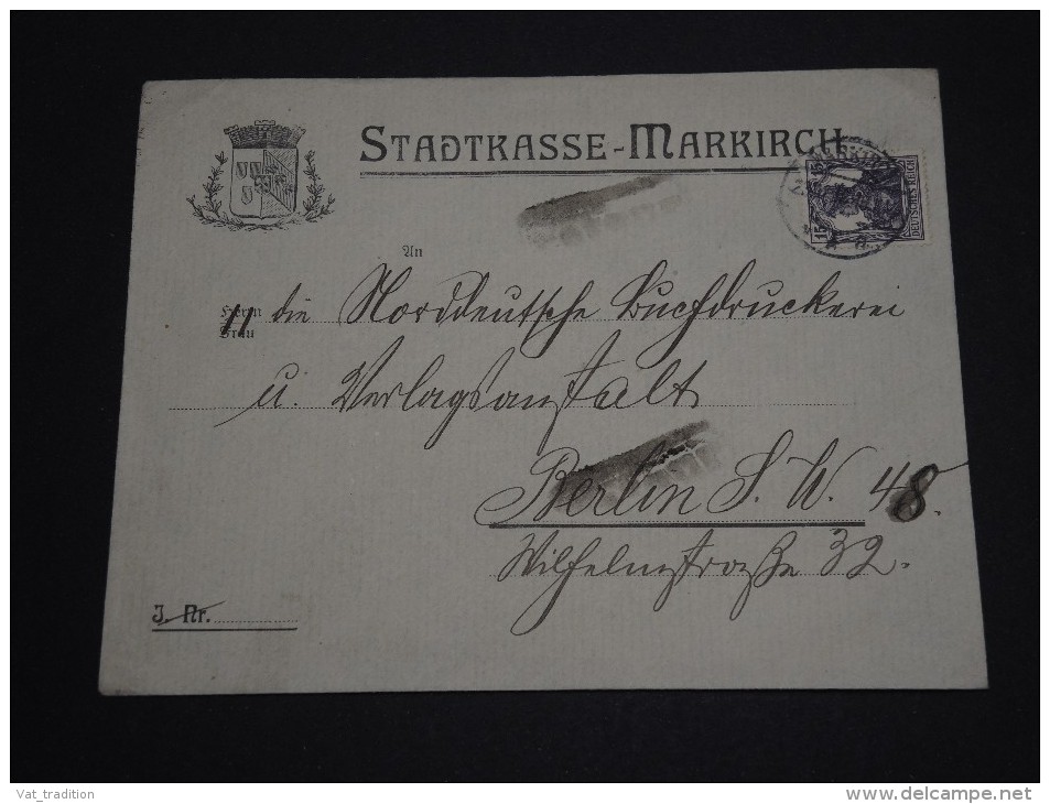 ALLEMAGNE - Enveloppe De Markirch  Pour Berlin En 1918 - A Voir - L 773 - Lettres & Documents