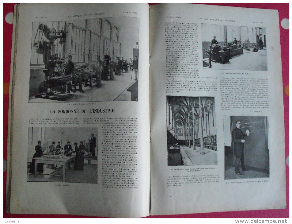 les nouvelles illustrées n° 59 de 1903. pape leon XIII sorbonne arts et métiers hippopotame cuirassé coupe gordon bennet