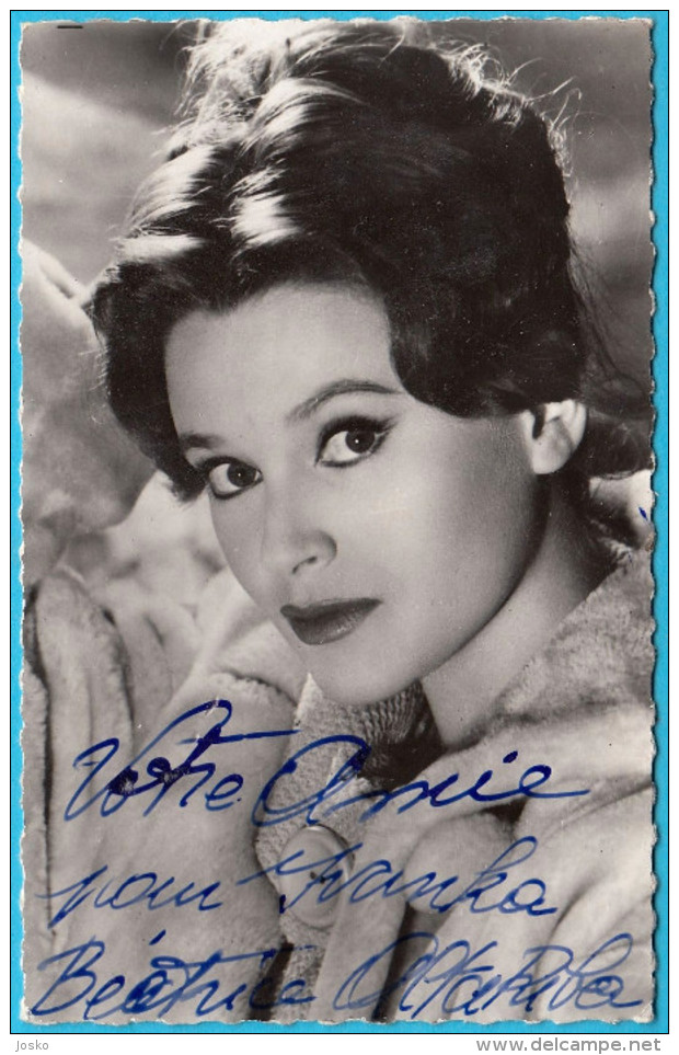 BEATRICE ALTARIBA - France Actress ** ORIGINAL AUTOGRAPH - HAND SIGNED ** Authentic Autographe Autogramm Autografo - Autogramme