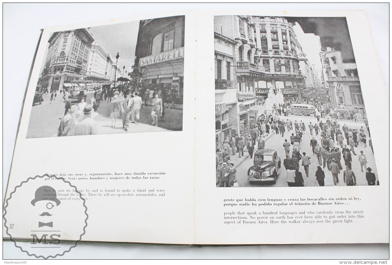 Old 1930´s Buenos Aires Book - Edited In Argentina By Peuser Edtitors - Fully Illustrated By Hans Mann - Géographie & Voyages