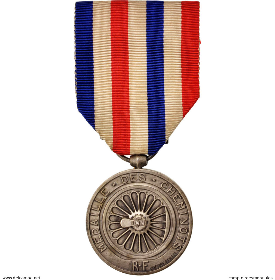 France, Médaille Des Cheminots, Medal, 1942, Non Circulé, Bronze - Andere