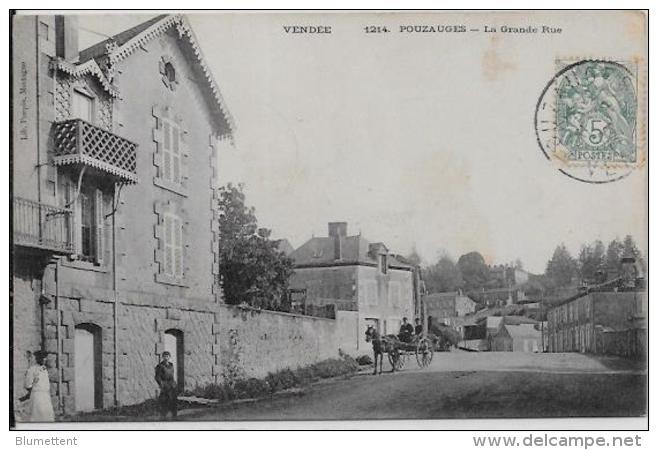 CPA Vendée Circulé Pouzaugues - Pouzauges