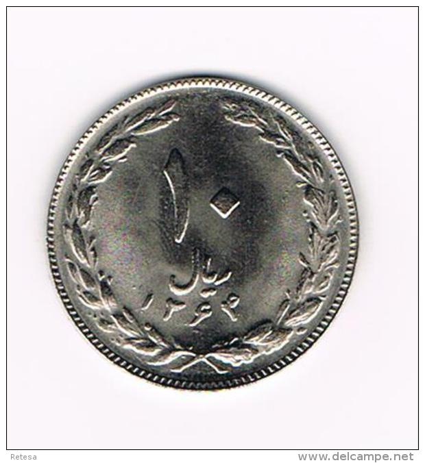 °°°  IRAN  10 RIALS  1985 ( 1364 ) - Iran