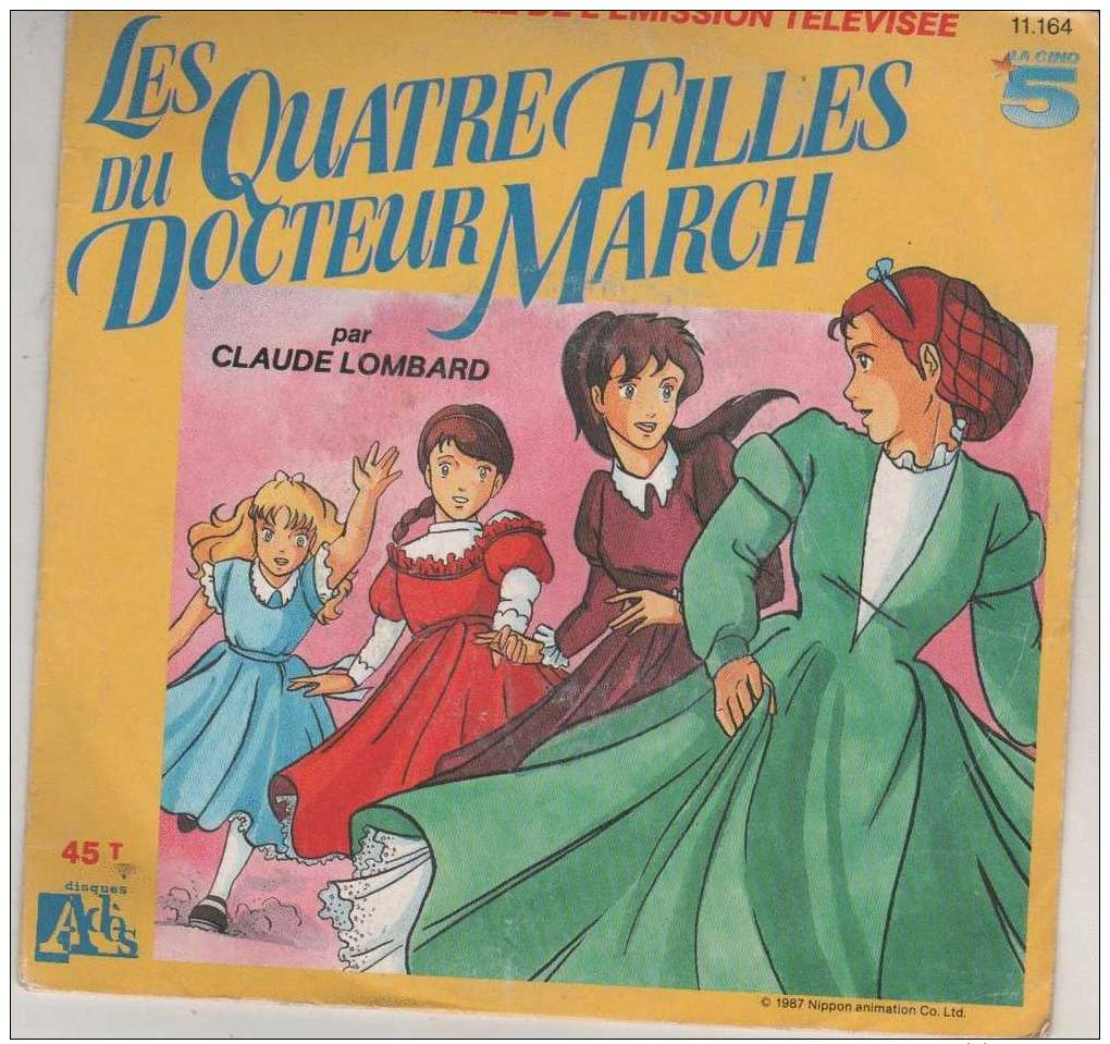 45T B.O DE LA SERIE TV LES QUATRES FILLES DU DOCTEUR MARCH - Enfants