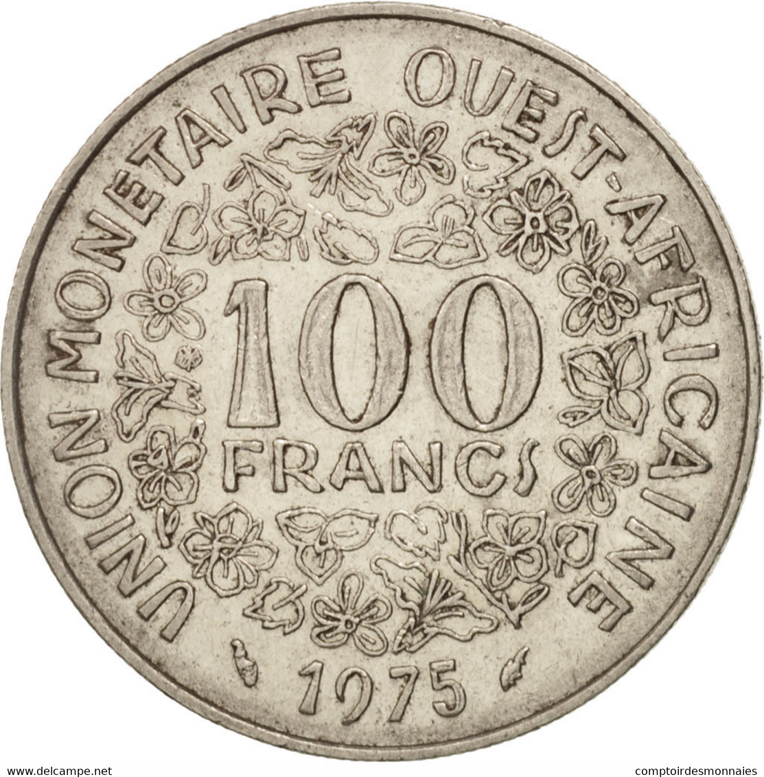 Monnaie, West African States, 100 Francs, 1975, TTB+, Nickel, KM:4 - Autres – Afrique