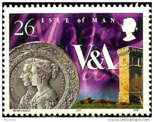 Man 2001: Victorian Days 26p "Expo Medal 1851 & Albert Tower" Single Out Of 6 ** MNH - Coins