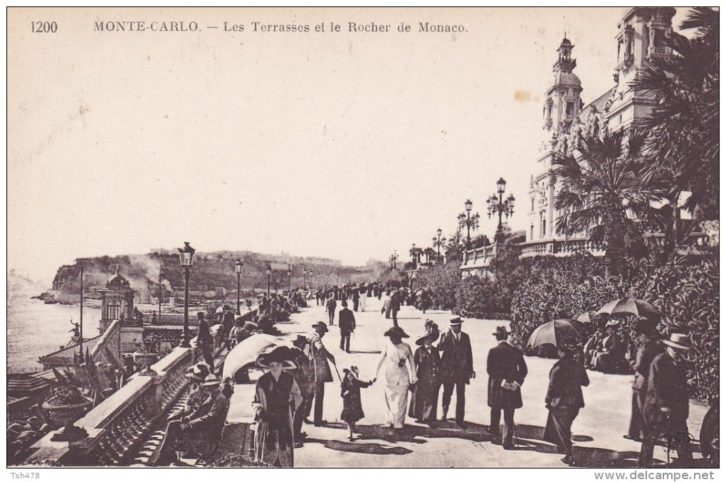 MONACO---MONTE-CARLO ---les Terrasses Et Le Rocher De Monaco--voir  2 Scans - Terraces