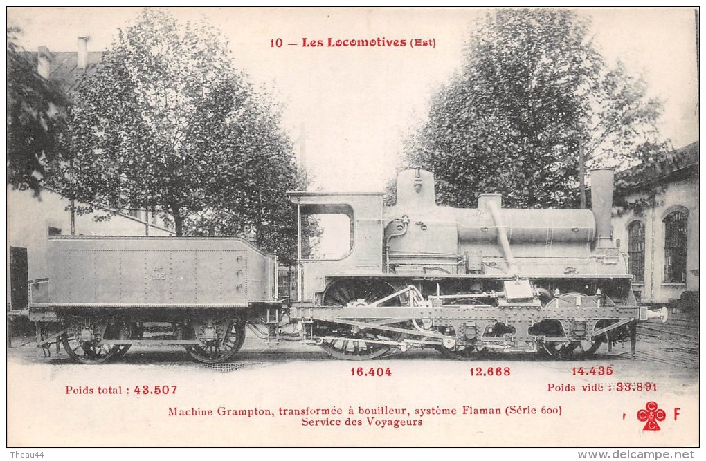 ¤¤  -  10   -  Les Locomotives   -  Machines Grampton   -  Collection FLEURY  - - Trains