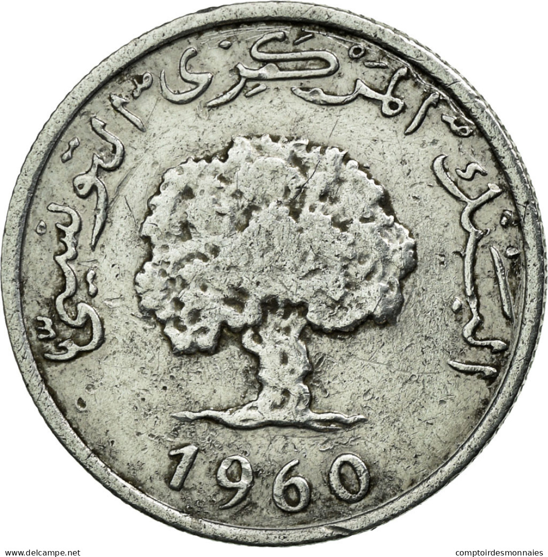 Monnaie, Tunisie, Millim, 1960, TTB, Aluminium, KM:280 - Tunisie