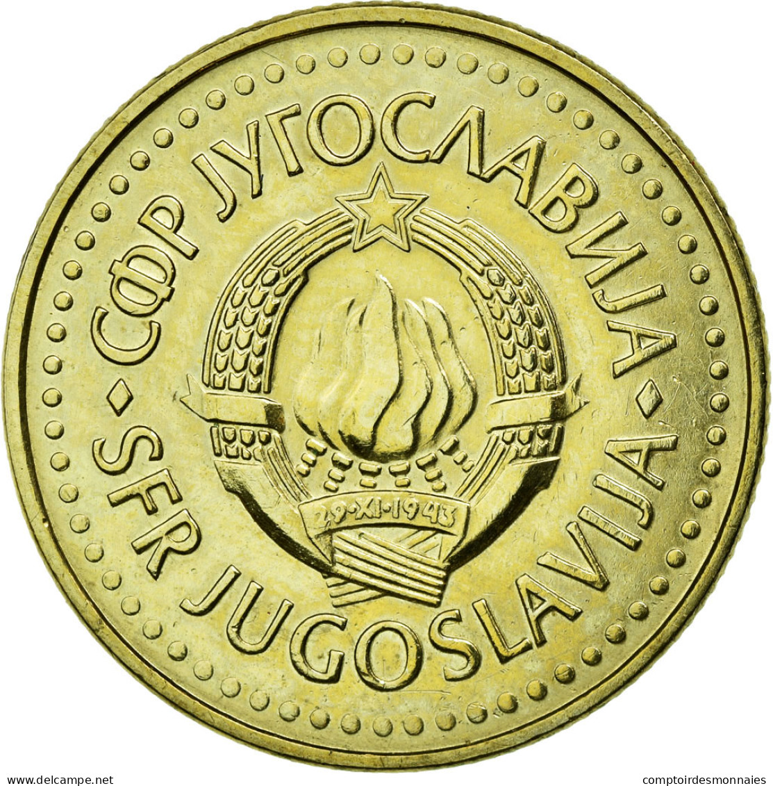 Monnaie, Yougoslavie, 5 Dinara, 1984, TTB, Nickel-brass, KM:88 - Jugoslavia