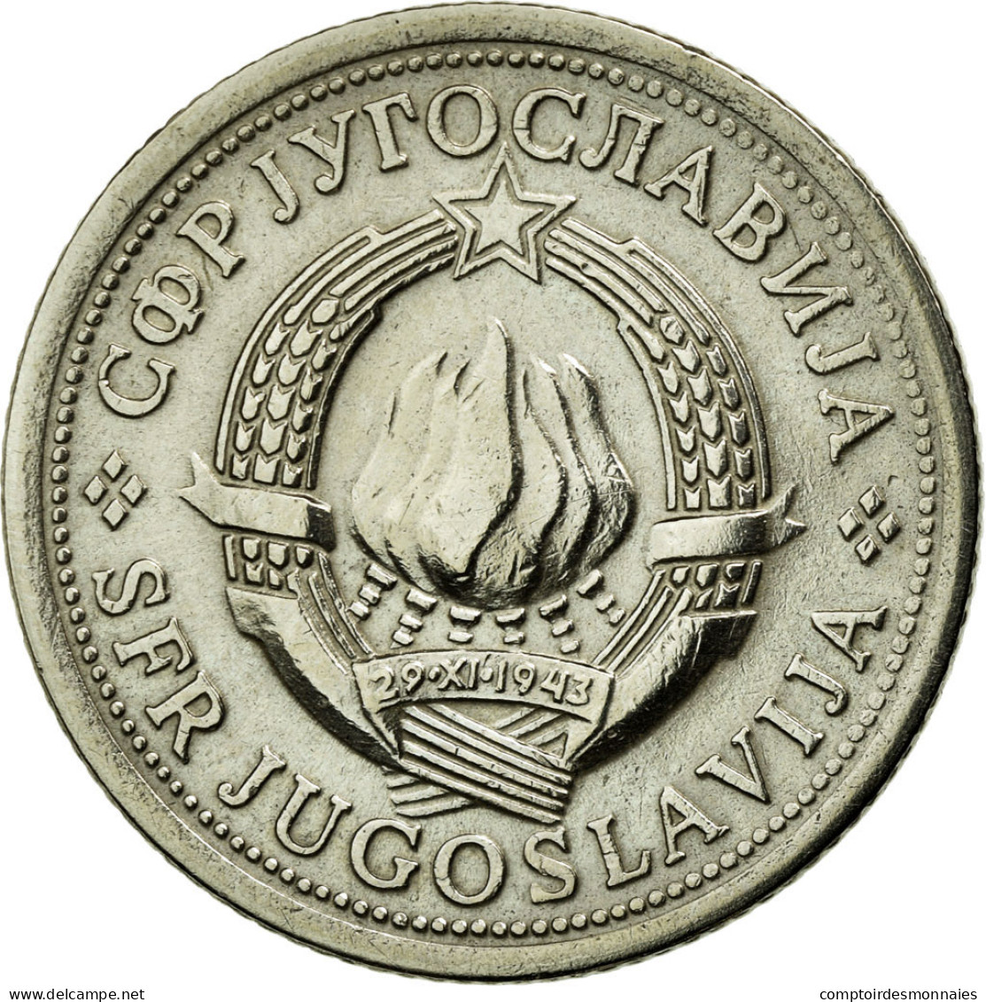 Monnaie, Yougoslavie, Dinar, 1974, TTB, Copper-Nickel-Zinc, KM:59 - Jugoslawien