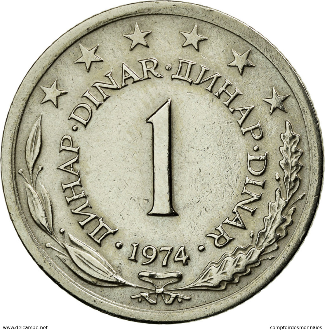Monnaie, Yougoslavie, Dinar, 1974, TTB, Copper-Nickel-Zinc, KM:59 - Joegoslavië