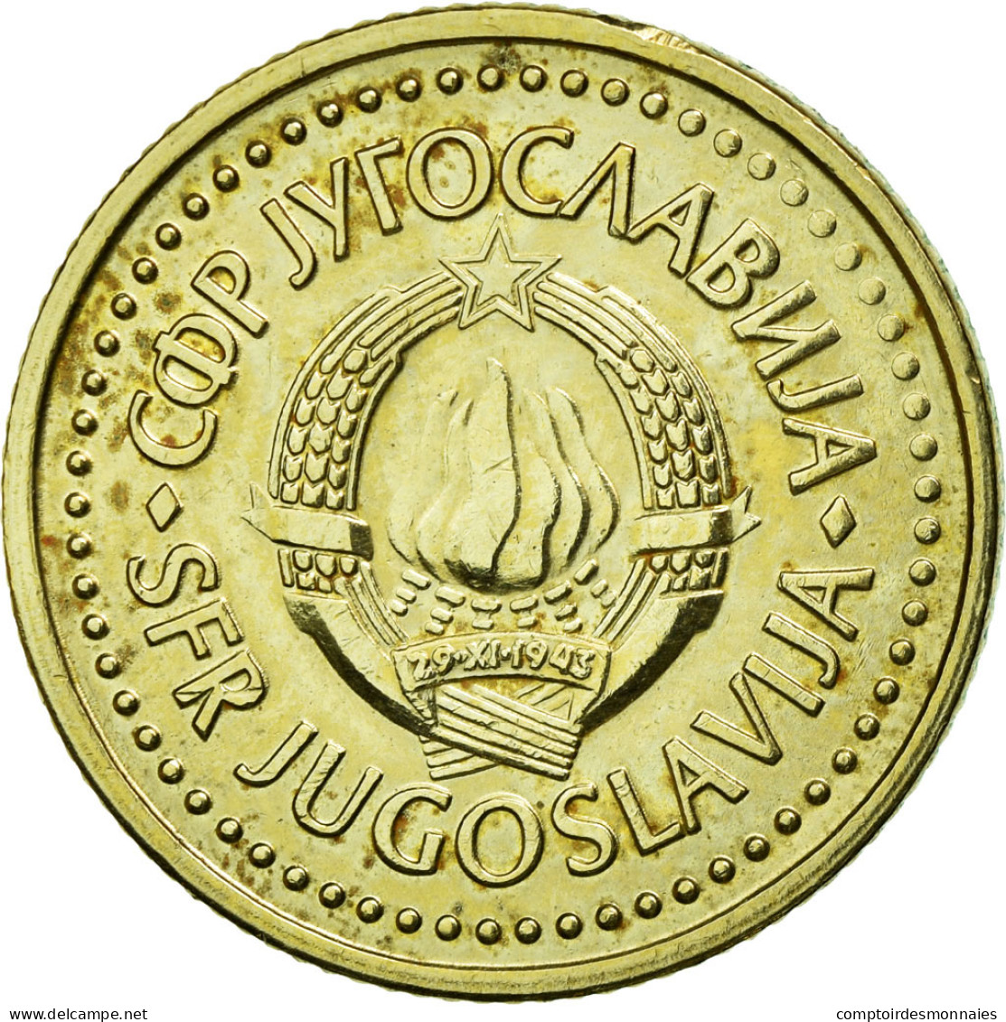 Monnaie, Yougoslavie, Dinar, 1982, TTB+, Nickel-brass, KM:86 - Joegoslavië