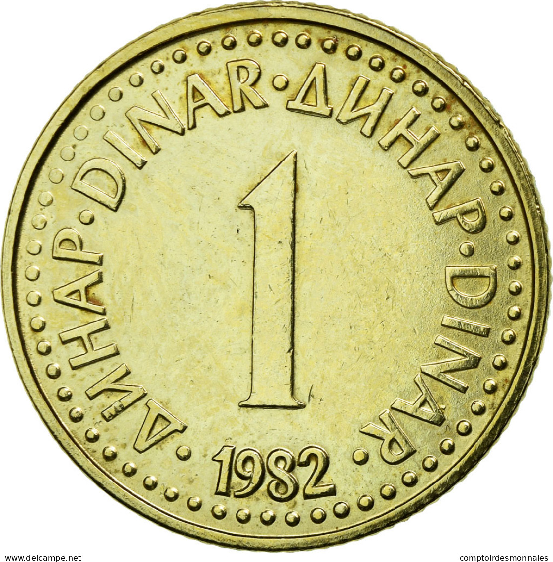 Monnaie, Yougoslavie, Dinar, 1982, TTB+, Nickel-brass, KM:86 - Joegoslavië