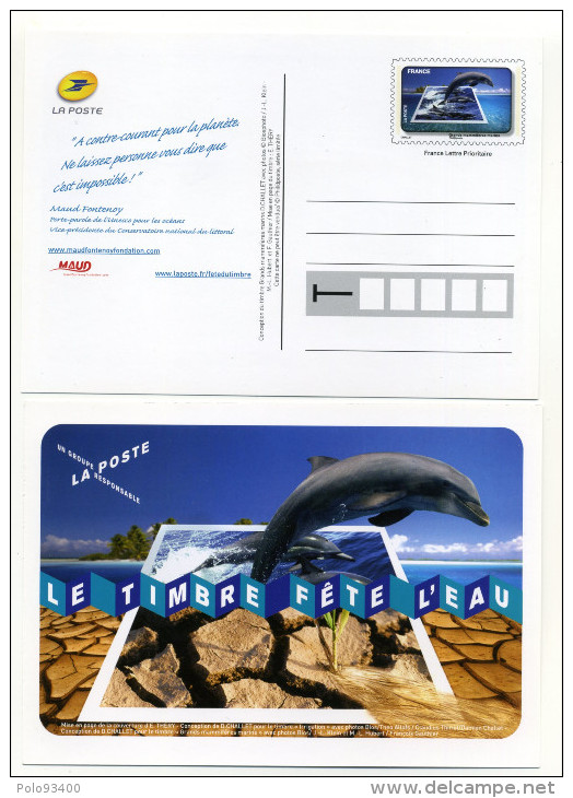 FÊTE DU TIMBRE - L'EAU - Prêts-à-poster:Stamped On Demand & Semi-official Overprinting (1995-...)